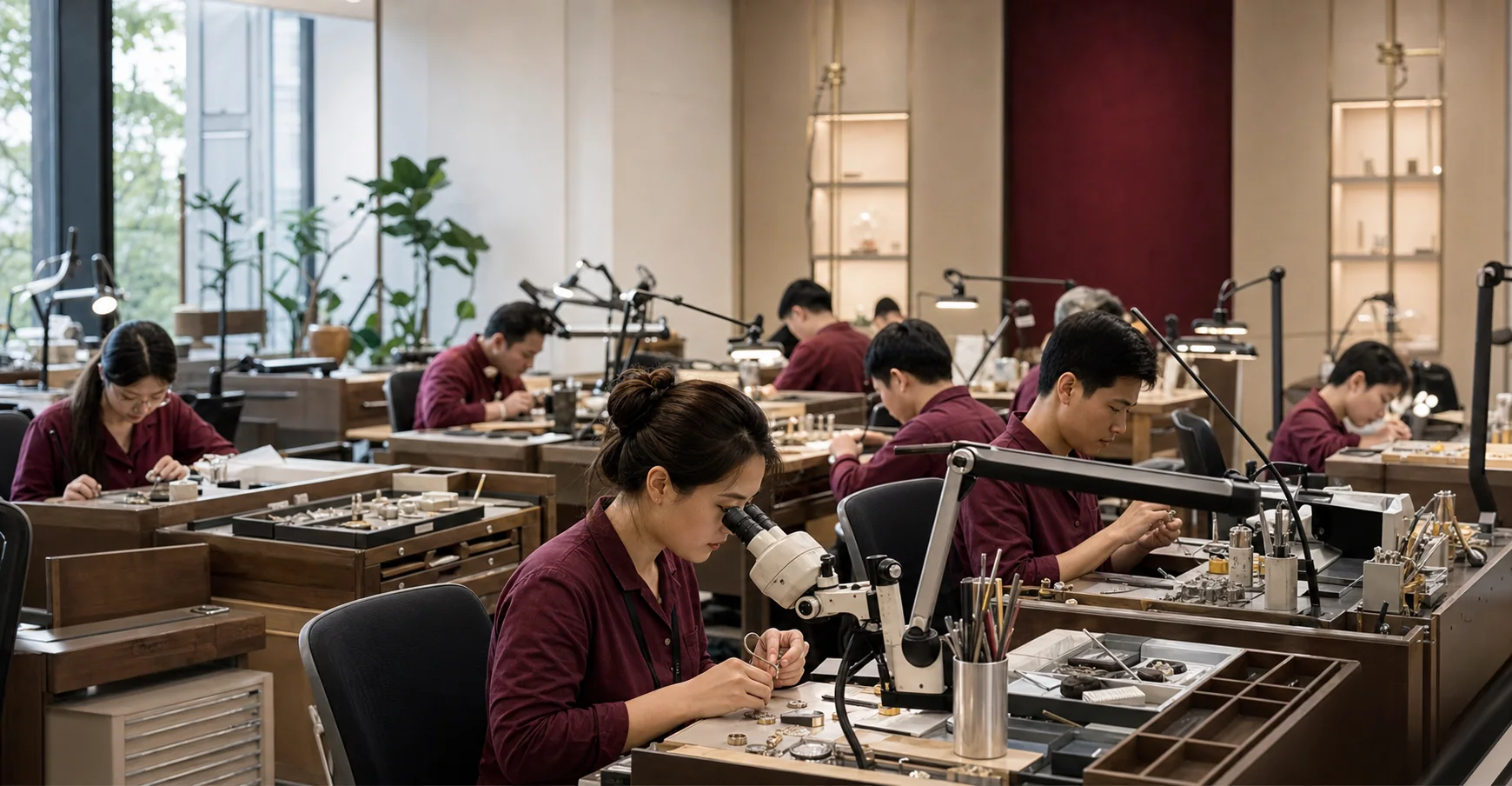 Jewelry production and presentation space