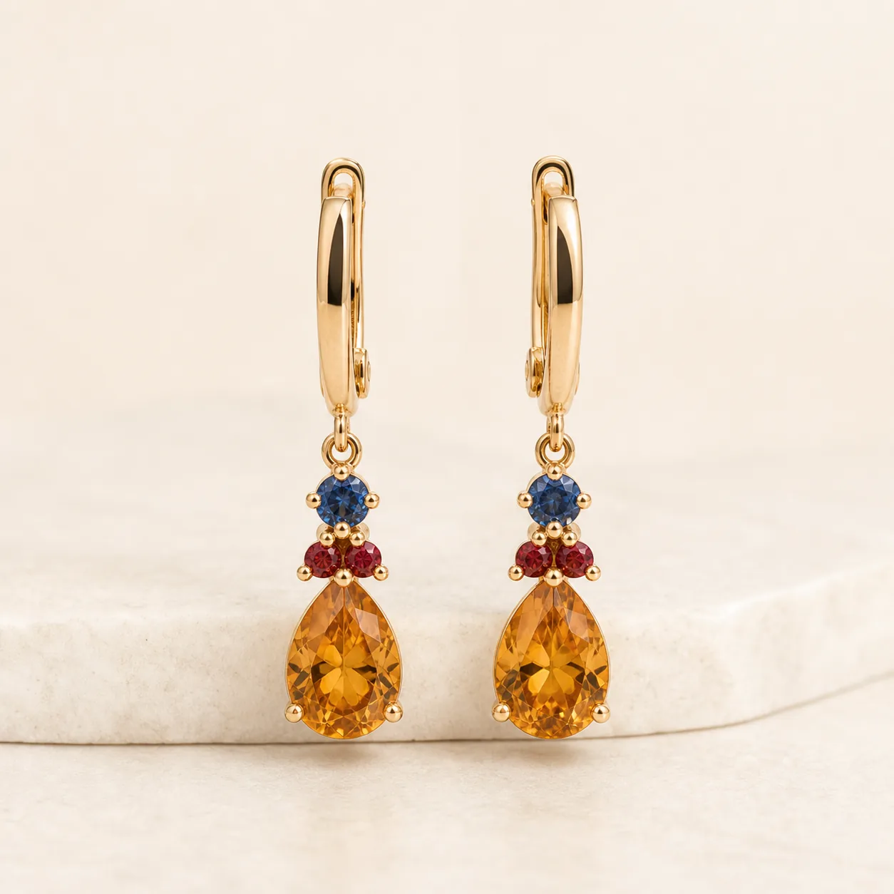Aurora Gem Drop Earrings