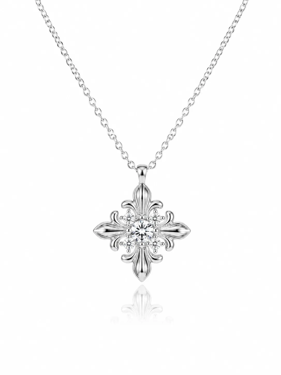 S925 Silver 1 Carat Moissanite Necklace