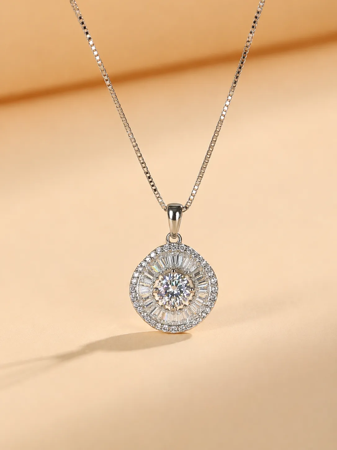 S925 silver exquisite trapezoidal zircon detail 2